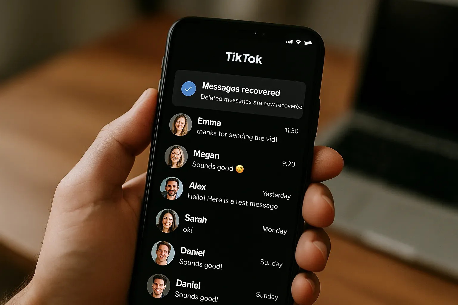 Cómo recuperar mensajes eliminados de TikTok